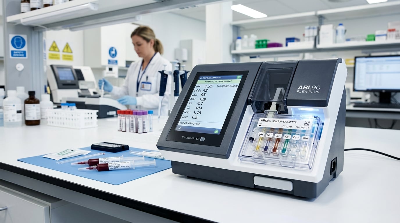 Ion-selective electrodes and an electrochemical blood gas analyzer