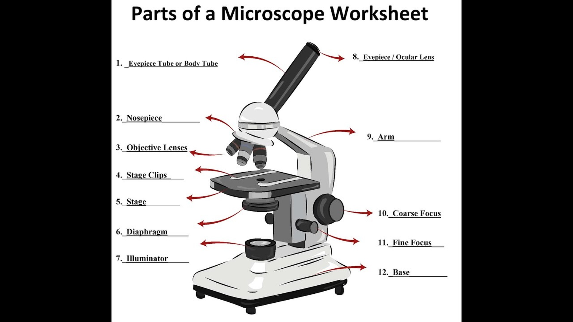 Design and working principle of a microscope