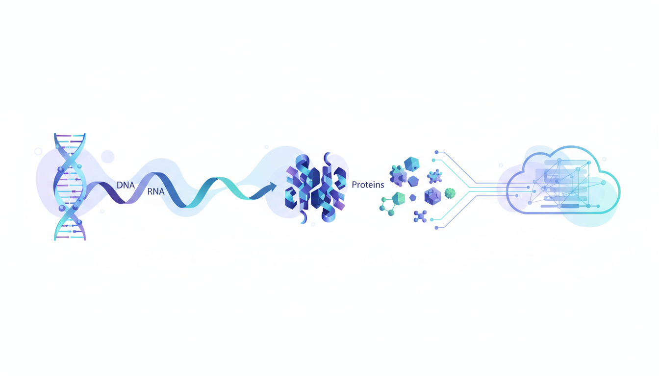 The multi-omics approach: from DNA to proteins
