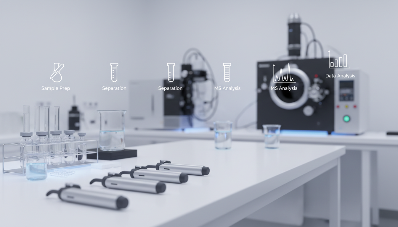 The proteomic analysis workflow in the laboratory